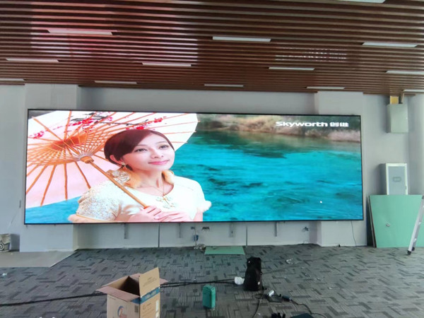 青县P1.53led小间距屏安装案例